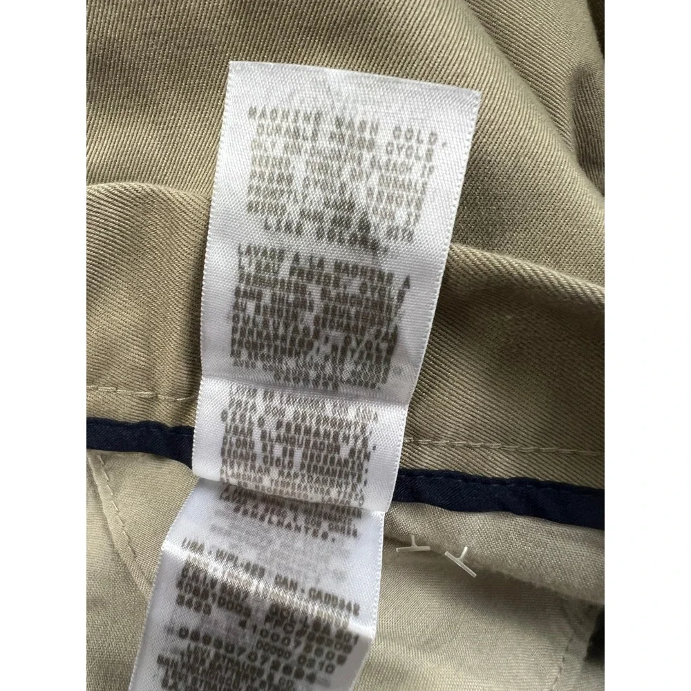 Dockers Pants Mens 36x30 Khaki D3 Classic Fit Chinos Tan Flat Front Cotton Twill